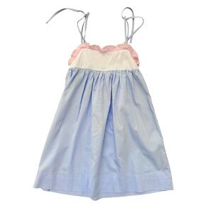 Cecil & Lou Pink and Blue Ruffle Dress 6